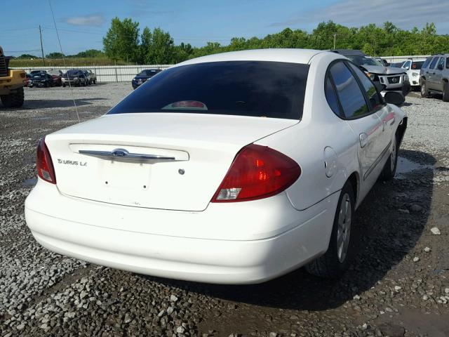 1FAFP5226YA255281 - 2000 FORD TAURUS LX WHITE photo 4