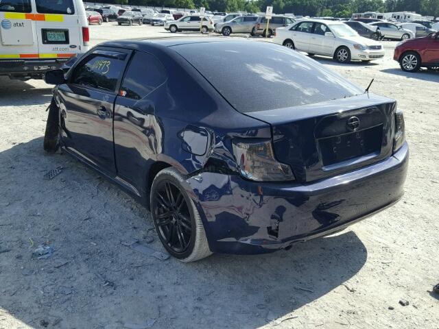 JTKJF5C79B3019133 - 2011 TOYOTA SCION TC 蓝色 照片 3