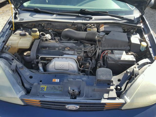 1FAFP34354W169452 - 2004 FORD FOCUS SE C BLUE photo 7