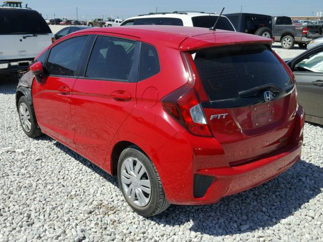 JHMGK5H50GS011017 - 2016 HONDA FIT LX RED photo 3