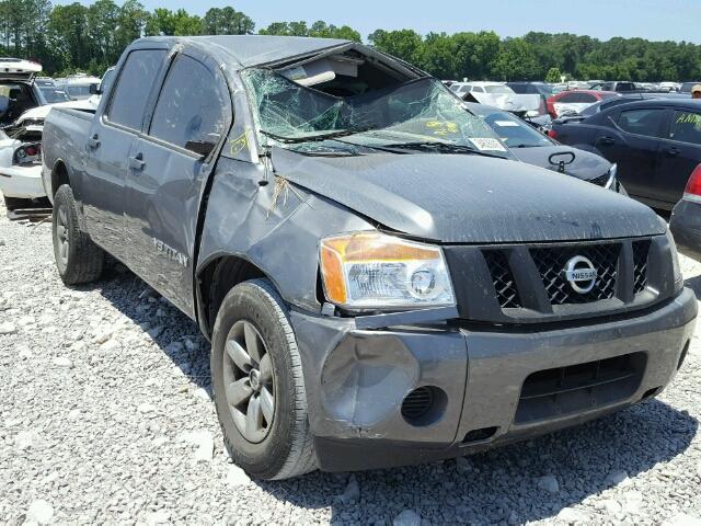 1N6BA0EK5DN306665 - 2013 NISSAN TITAN S GRAY photo 1