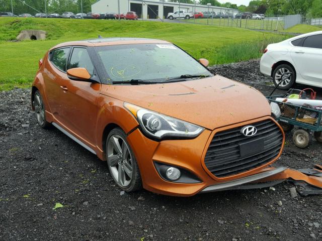 KMHTC6AE7EU199416 - 2014 HYUNDAI VELOSTER T ORANGE photo 1