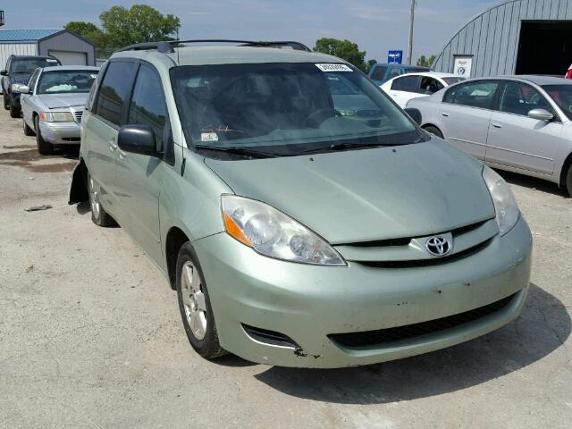 5TDZK23C87S071814 - 2007 TOYOTA SIENNA CE GREEN photo 1