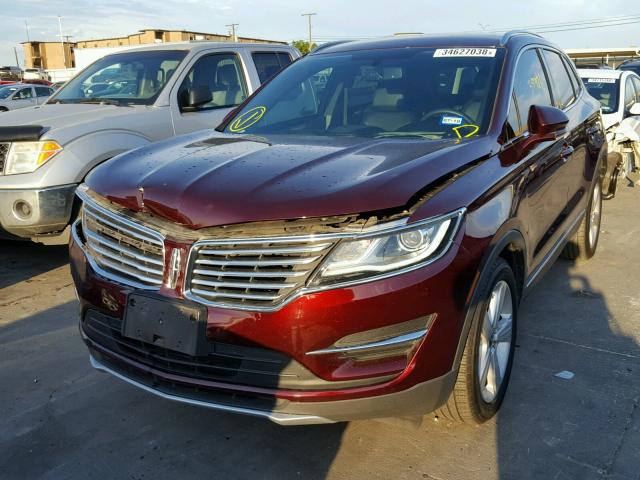 5LMCJ1C90GUJ28406 - 2016 LINCOLN MKC PREMIE BURGUNDY photo 2