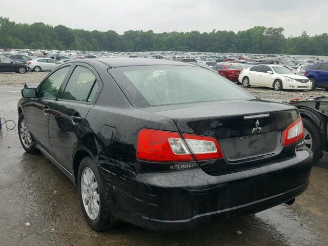 4A32B2FF3CE017941 - 2012 MITSUBISHI GALANT FE BLACK photo 3