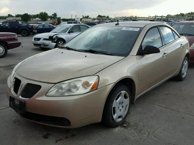 1G2ZF57B384126839 - 2008 PONTIAC G6 VALUE L GOLD photo 2