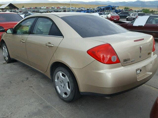 1G2ZF57B384126839 - 2008 PONTIAC G6 VALUE L GOLD photo 3