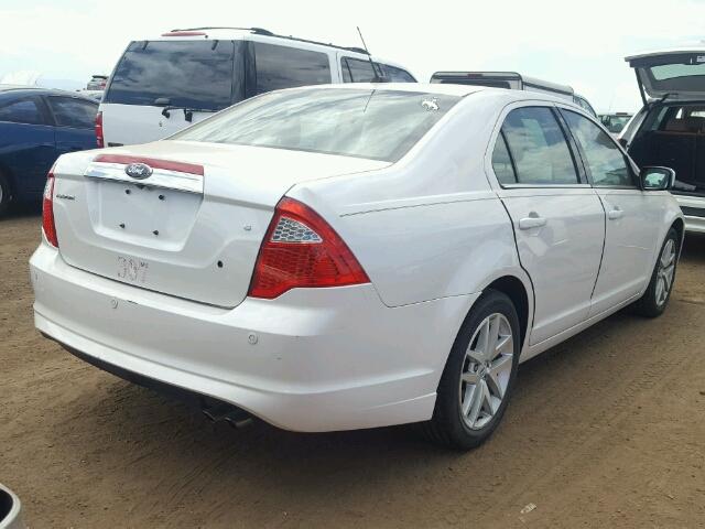 3FAHP0JA9CR386594 - 2012 FORD FUSION SEL WHITE photo 4