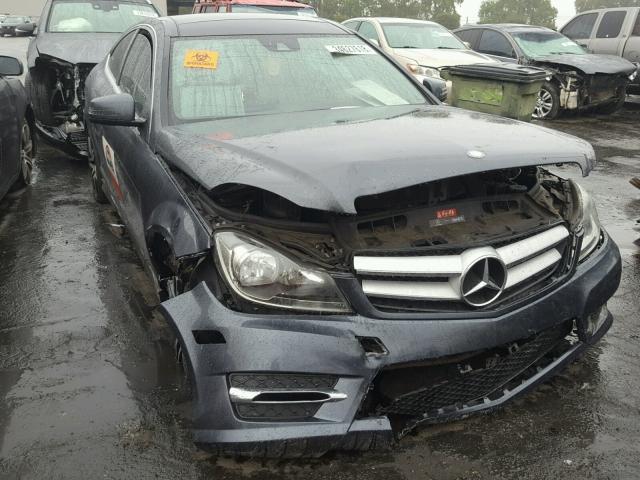 WDDGJ5HB0DF954478 - 2013 MERCEDES-BENZ C350 BLUE photo 1