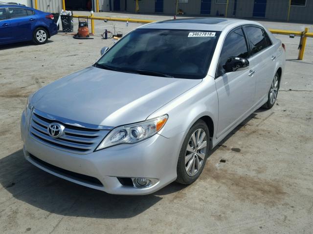 4T1BK3DB6BU435676 - 2011 TOYOTA AVALON BAS GRAY photo 2