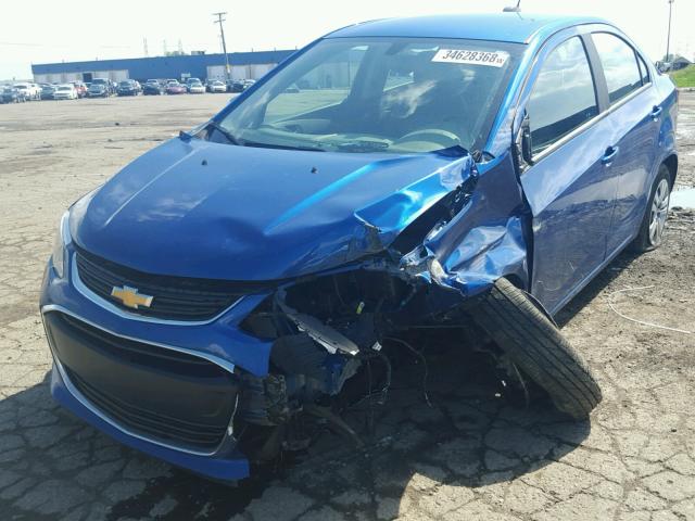 1G1JB5SH0H4157023 - 2017 CHEVROLET SONIC LS 蓝色 照片 2