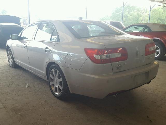 3LNHM26T98R652353 - 2008 LINCOLN MKZ BEIGE photo 3