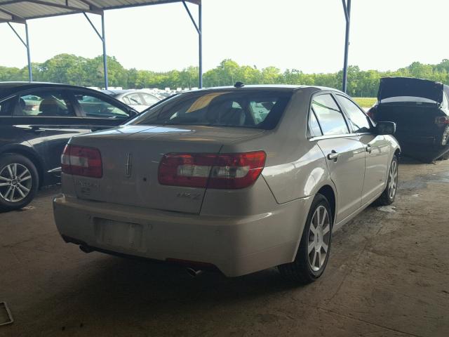 3LNHM26T98R652353 - 2008 LINCOLN MKZ BEIGE photo 4