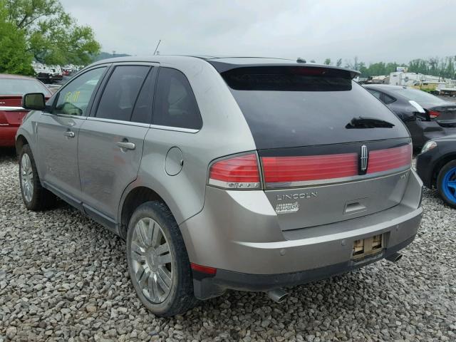 2LMDU68C78BJ38698 - 2008 LINCOLN MKX GRAY photo 3
