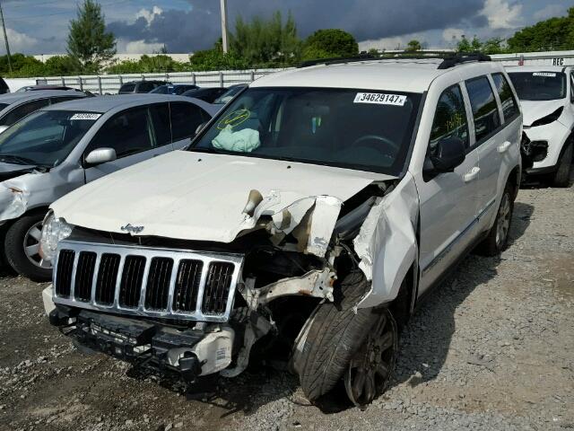 1J4PR4GKXAC129473 - 2010 JEEP GRAND CHER WHITE photo 2