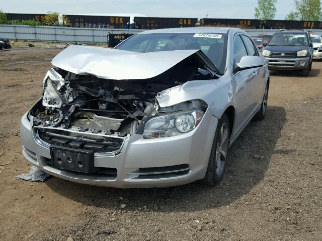 1G1ZC5E1XBF257897 - 2011 CHEVROLET MALIBU 1LT SILVER photo 2