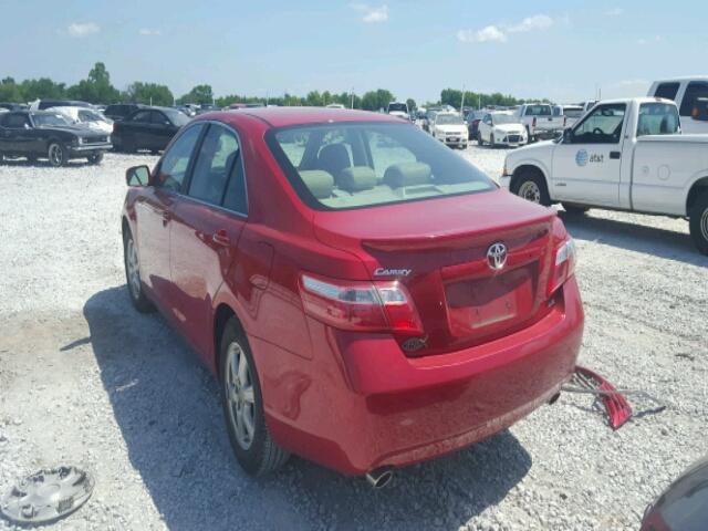 4T1BK46K99U083741 - 2009 TOYOTA CAMRY LE/X RED photo 3