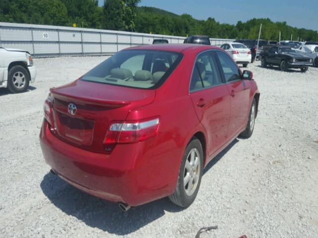 4T1BK46K99U083741 - 2009 TOYOTA CAMRY LE/X RED photo 4