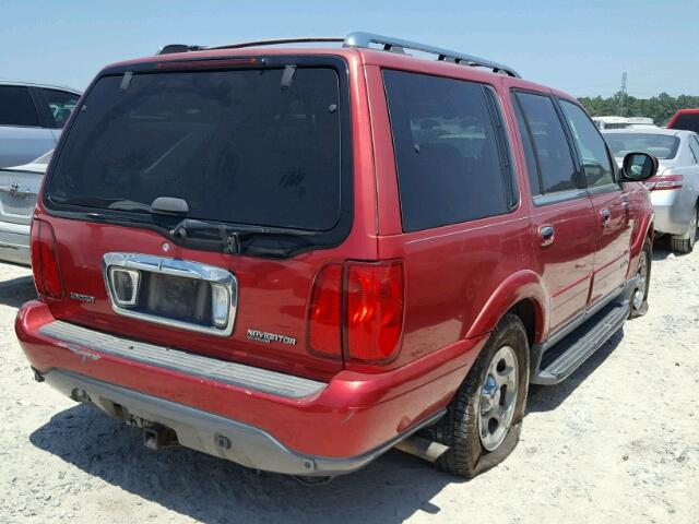 5LMEU27R31LJ16909 - 2001 LINCOLN NAVIGATOR RED photo 4