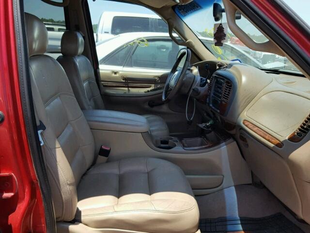 5LMEU27R31LJ16909 - 2001 LINCOLN NAVIGATOR RED photo 5