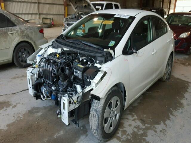 KNAFK4A67G5447482 - 2016 KIA FORTE LX WHITE photo 2