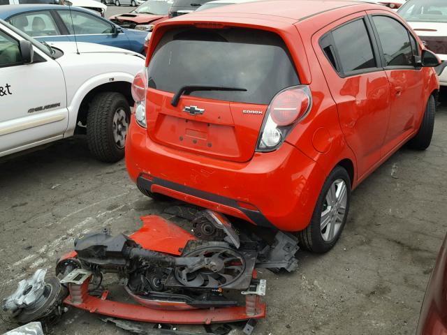 KL8CD6S96FC791408 - 2015 CHEVROLET SPARK 1LT RED photo 4