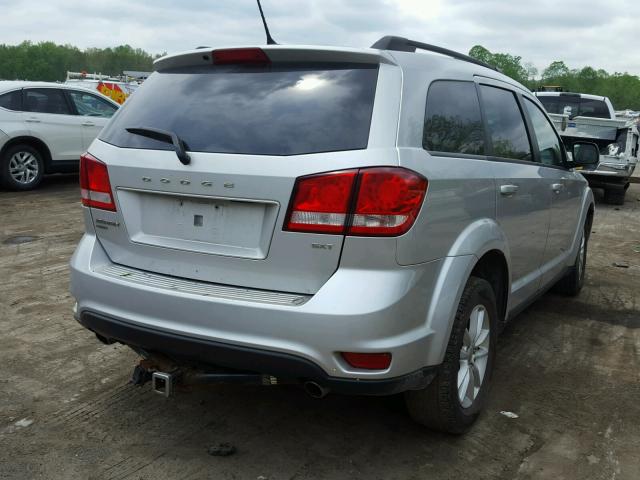 3C4PDDBG2DT541550 - 2013 DODGE JOURNEY SX SILVER photo 4