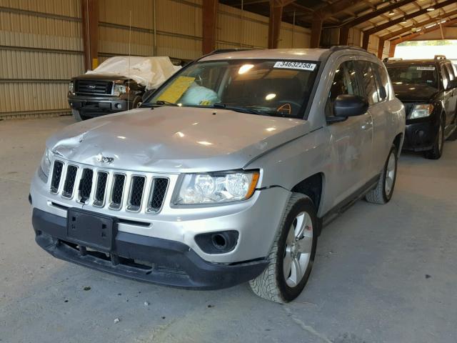 1C4NJDBBXCD537934 - 2012 JEEP COMPASS SP SILVER photo 2