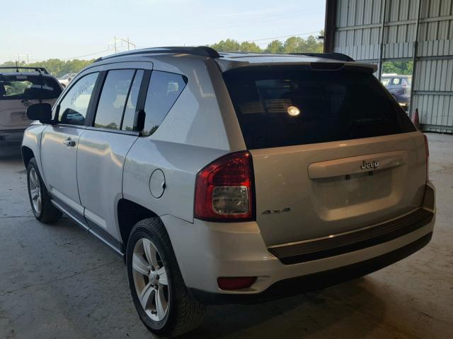 1C4NJDBBXCD537934 - 2012 JEEP COMPASS SP SILVER photo 3