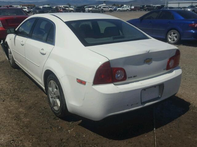 1G1ZG57B38F196766 - 2008 CHEVROLET MALIBU LS 白色 照片 3