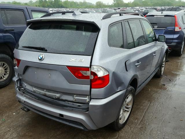 WBXPA93486WG81163 - 2006 BMW X3 3.0I GRAY photo 4