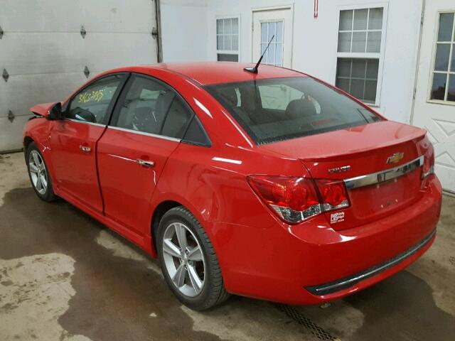 1G1PG5SC8C7396164 - 2012 CHEVROLET CRUZE LT RED photo 3