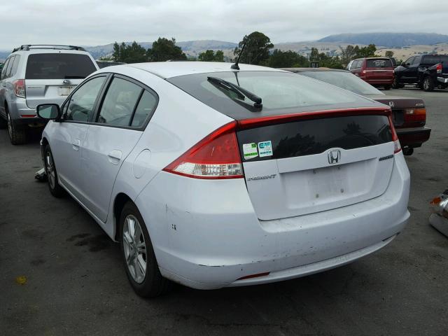 JHMZE2H71AS025600 - 2010 HONDA INSIGHT EX WHITE photo 3