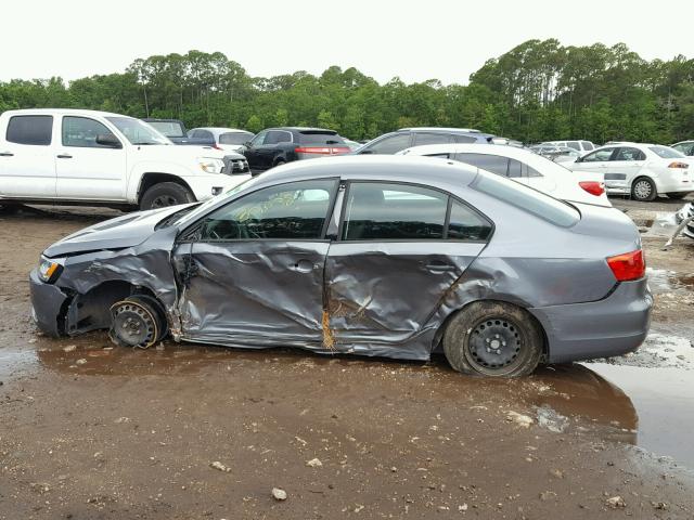 3VW2K7AJ5EM215197 - 2014 VOLKSWAGEN JETTA BASE 灰色 照片 10