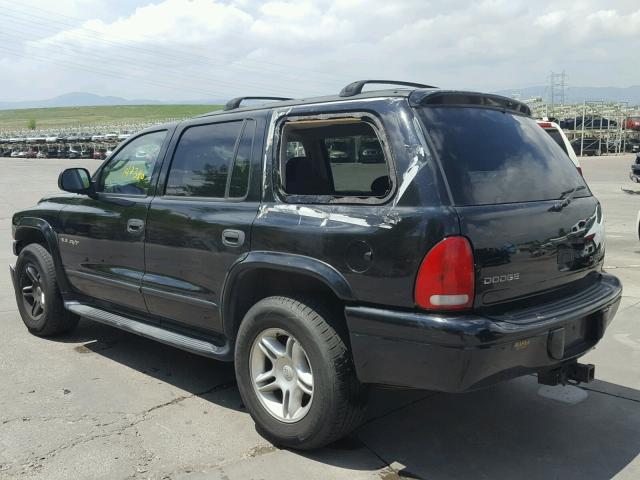 1B8HS78Z02F117405 - 2002 DODGE DURANGO R/ BLACK photo 3