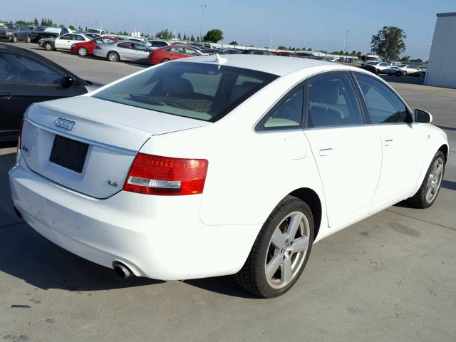 WAUAH74F28N106515 - 2008 AUDI A6 3.2 WHITE photo 4