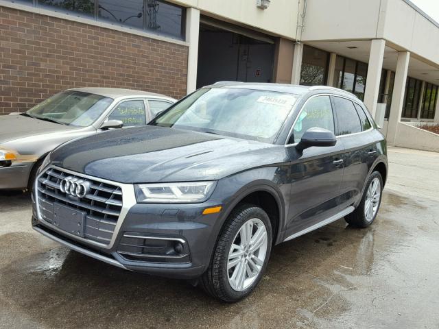 WA1CNBFY8J2099559 - 2018 AUDI Q5 PRESTIG GRAY photo 2