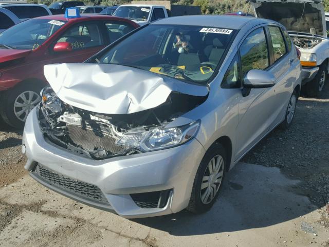 3HGGK5H58FM748556 - 2015 HONDA FIT LX SILVER photo 2