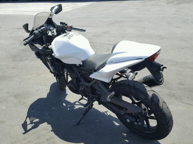 JKAEXMJ169DA40702 - 2009 KAWASAKI EX250 J WHITE photo 3