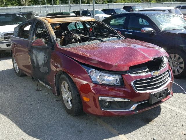 1G1PC5SB5F7179193 - 2015 CHEVROLET CRUZE LT MAROON photo 1