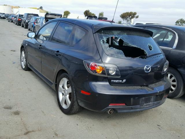 JM1BK343441212733 - 2004 MAZDA 3 HATCHBAC BLACK photo 3