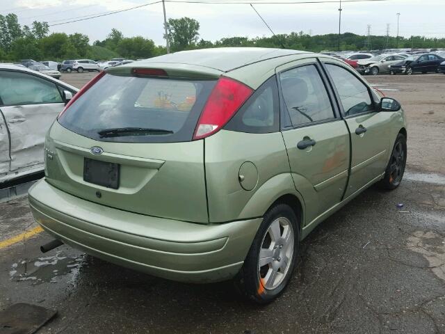 1FAHP37N87W344996 - 2007 FORD FOCUS ZX5 GREEN photo 4