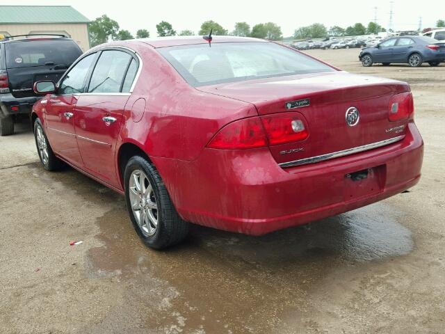 1G4HD57238U175760 - 2008 BUICK LUCERNE CX RED photo 3