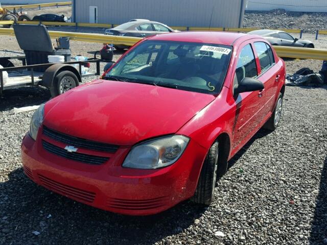 1G1AS58H197198171 - 2009 CHEVROLET COBALT LS RED photo 2