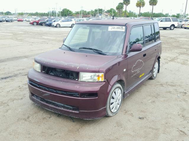 JTLKT324064031174 - 2006 TOYOTA SCION XB ბურგუნდია ფოტო 2