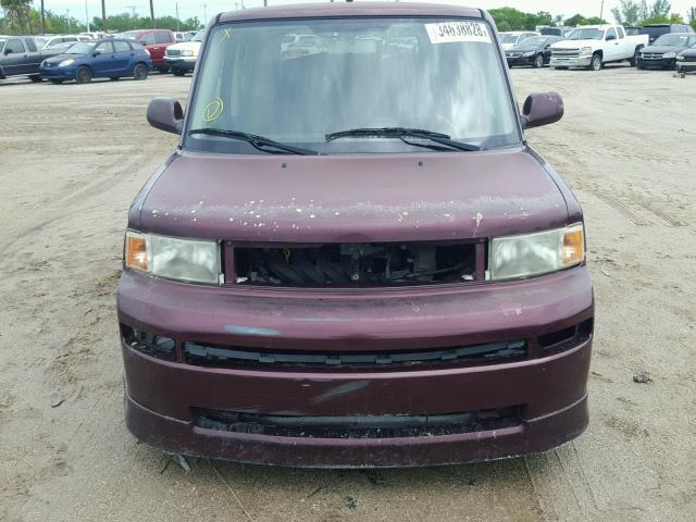 JTLKT324064031174 - 2006 TOYOTA SCION XB ბურგუნდია ფოტო 9