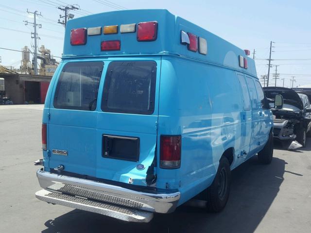 1FDSS34P58DA77040 - 2008 FORD ECONOLINE BLUE photo 4