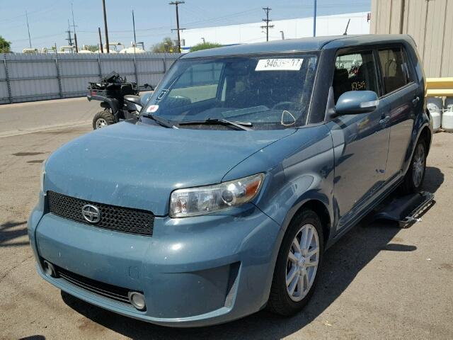 JTLKE50E981022172 - 2008 TOYOTA SCION XB TEAL photo 2