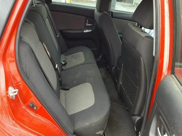 KNAFE161775005255 - 2007 KIA SPECTRA5 S RED photo 6