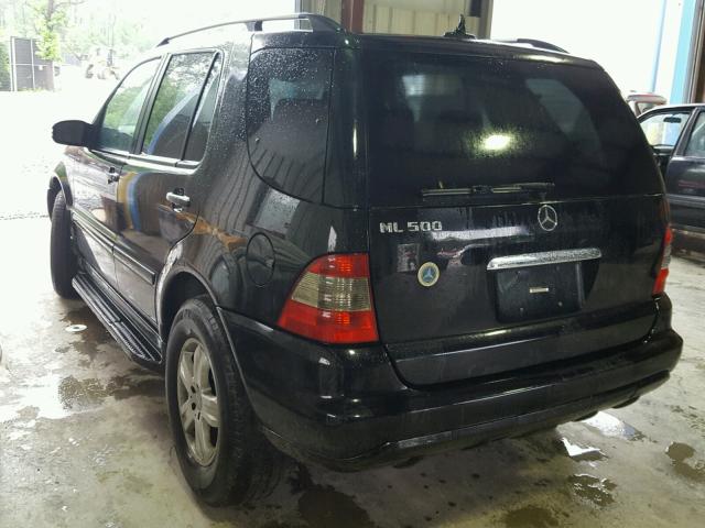 4JGAB75E45A535275 - 2005 MERCEDES-BENZ ML 500 BLACK photo 3